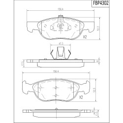 ΤΑΚΑΚΙΑ ΜΠΡΟΣΤΑ FI.BA FBP4302