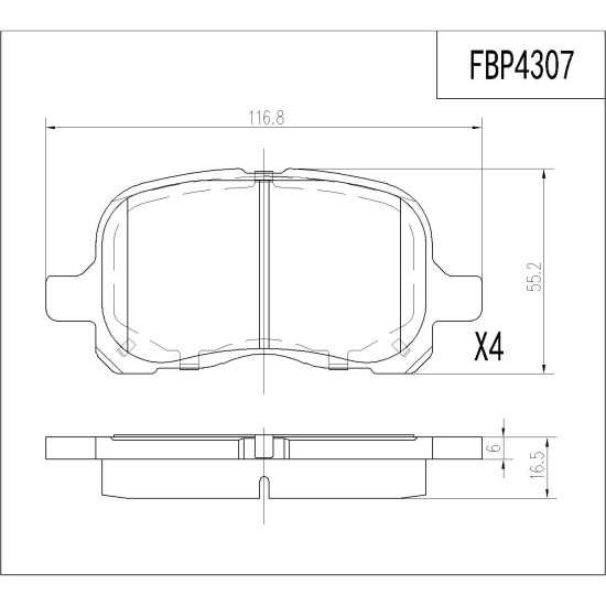 ΤΑΚΑΚΙΑ ΜΠΡΟΣΤΑ FI.BA FBP4307 ΤΑΚΑΚΙΑ ΜΠΡΟΣΤΑ FI.BA FBP4307