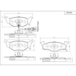 ΤΑΚΑΚΙΑ ΜΠΡΟΣΤΑ FI.BA FBP4308