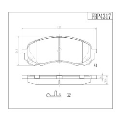 ΤΑΚΑΚΙΑ ΜΠΡΟΣΤΑ FI.BA FBP4317 ΤΑΚΑΚΙΑ ΜΠΡΟΣΤΑ FI.BA FBP4317