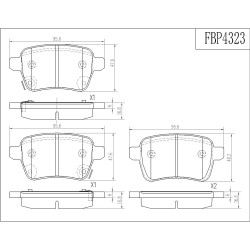 ΤΑΚΑΚΙΑ ΠΙΣΩ FI.BA FBP4323 ΤΑΚΑΚΙΑ ΠΙΣΩ FI.BA FBP4323