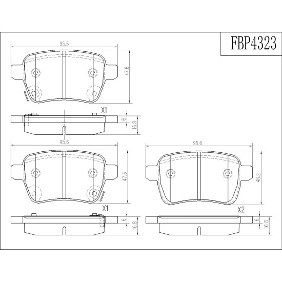 ΤΑΚΑΚΙΑ ΠΙΣΩ FI.BA FBP4323