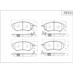 ΤΑΚΑΚΙΑ ΜΠΡΟΣΤΑ FI.BA FBP4331 ΤΑΚΑΚΙΑ ΜΠΡΟΣΤΑ FI.BA FBP4331