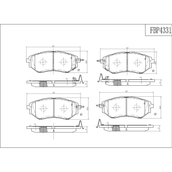 ΤΑΚΑΚΙΑ ΜΠΡΟΣΤΑ FI.BA FBP4331 ΤΑΚΑΚΙΑ ΜΠΡΟΣΤΑ FI.BA FBP4331