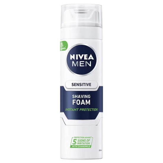 NIVEA ΑΦΡΟΣ ΞΥΡΙΣΜΑΤΟΣ 200ml - (ΑΣΠΡΟ SENSITIVE)