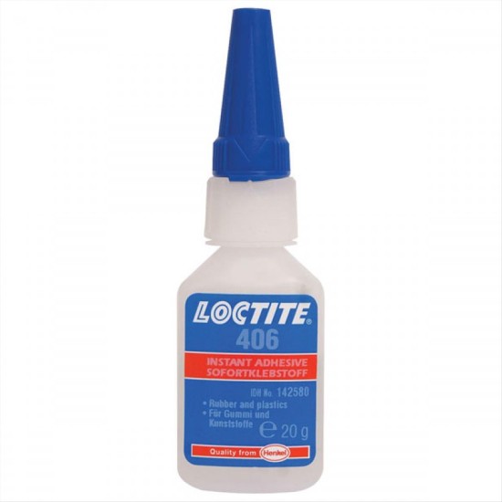 Loctite Υγρή Κόλλα Στιγμής 406 Instant Adhesive Κυανοακρυλική 20gr