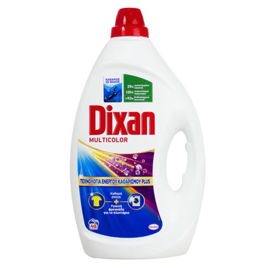DIXAN ΥΓΡΟ ΠΛΥΝΤΗΡΙΟΥ GEL 48μεζ. - (2,16lit) (MULTICOLOR) DIXAN ΥΓΡΟ ΠΛΥΝΤΗΡΙΟΥ GEL 48μεζ. - (2,16lit) (MULTICOLOR)