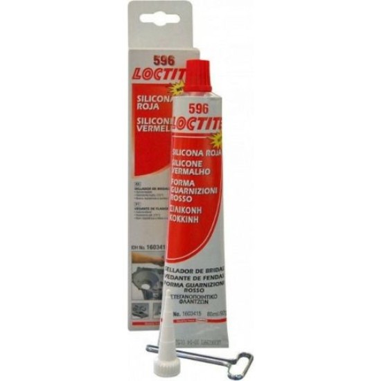 Loctite 596 Φλαντζόκολλα Υψηλής Θερμοκρασίας Κόκκινη 80ml