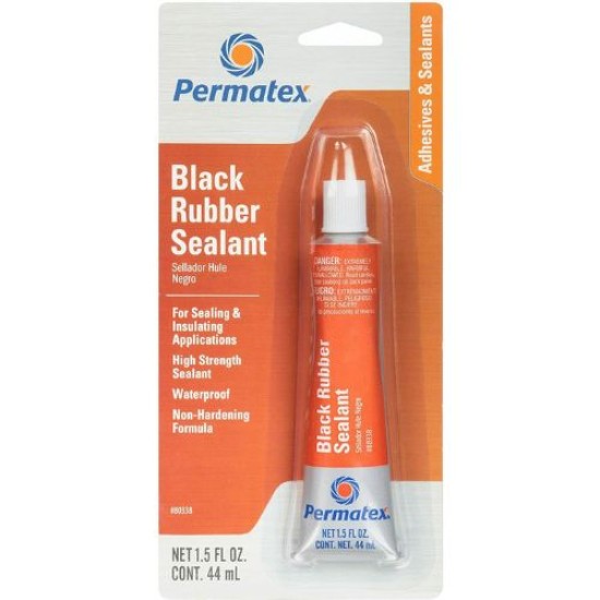 PERMATEX BLACK RUBBER SEALANT 44.3ML