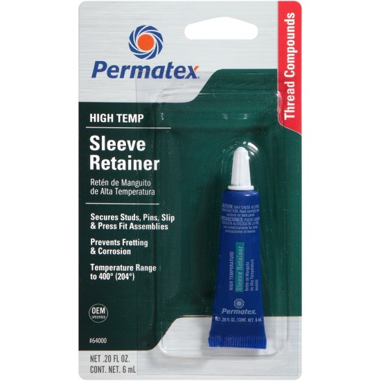 PERMATEX HIGH TEMPERATURE SLEEVE RETAINER 6ML