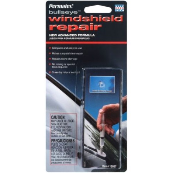 PERMATEX BULLSEYE WINDSHIELD REPAIR PERMATEX BULLSEYE WINDSHIELD REPAIR