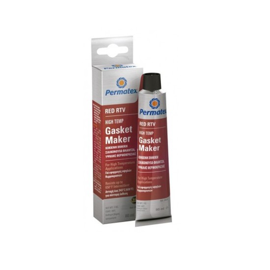 PERMATEX HI TEMP GASKET MAKER RED 80ML PERMATEX HI TEMP GASKET MAKER RED 80ML
