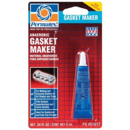 PERMATEX ANAEROBIC GASKET MAKER 6ML PERMATEX ANAEROBIC GASKET MAKER 6ML
