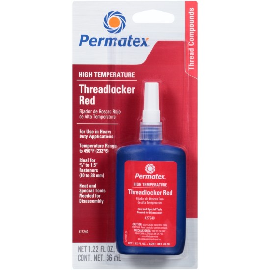 PERMATEX HIGH TEMPERATURE THREADLOCKER RED 36ML