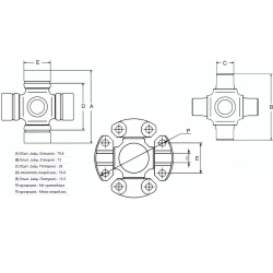 ΣΤΑΥΡΟΣ ΚΕΝΤΡΙΚΟΥ ΑΞΟΝΑ MATSUBA UJ210 – TOYOTA HIACE / HILUX / VW TARO
