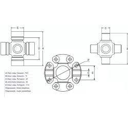 ΣΤΑΥΡΟΣ ΚΕΝΤΡΙΚΟΥ ΑΞΟΝΑ MATSUBA UJ230 – TOYOTA HIACE / HILUX / SUPRA / CELICA / 4RUNNER / PREVIA