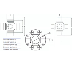 ΣΤΑΥΡΟΣ ΚΕΝΤΡΙΚΟΥ ΑΞΟΝΑ MATSUBA UJ242 – TOYOTA HIACE / HILUX / VW TARO